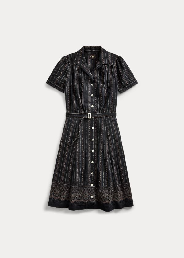 Vestido Ralph Lauren Belted Algodão Mulher 76812-WFOJ